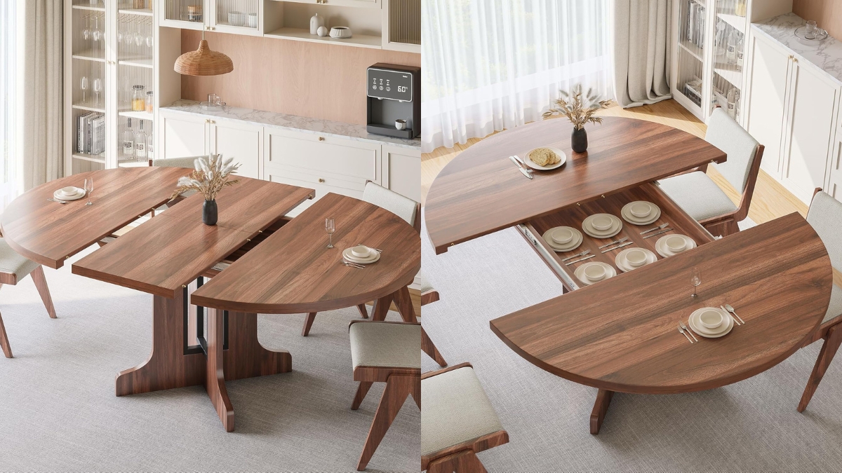 Why This Extendable Dining Table Is Great for Hosting and Saving Space