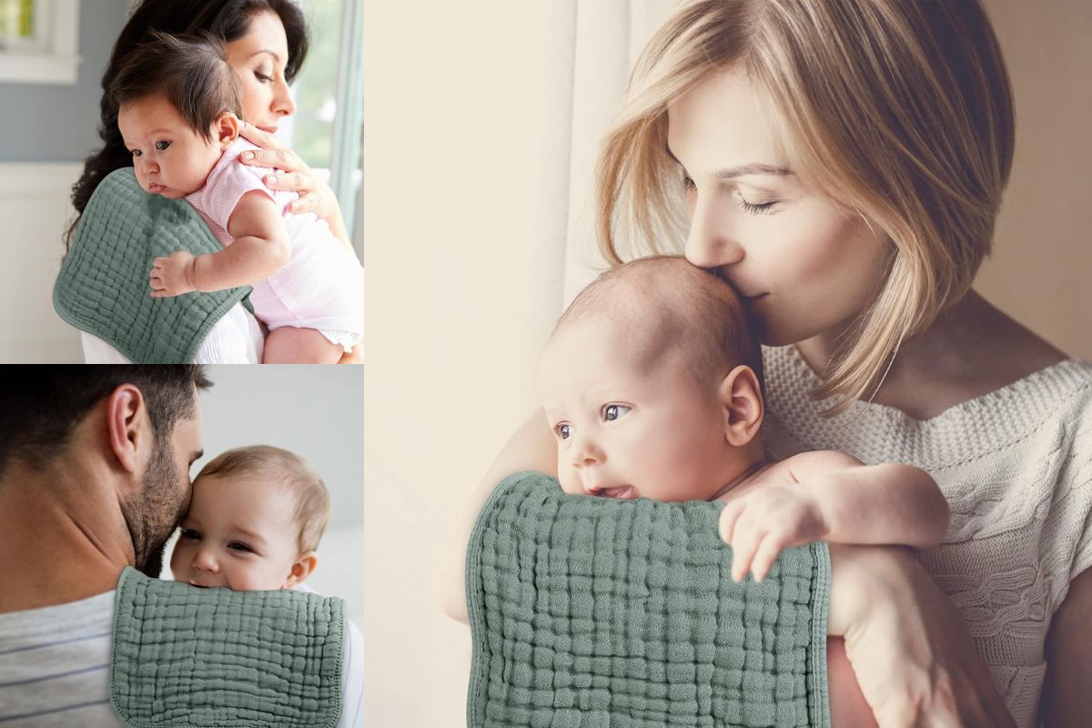 Looxii Muslin Burp Cloths: Affordable, Absorbent, and Parent-Approved
