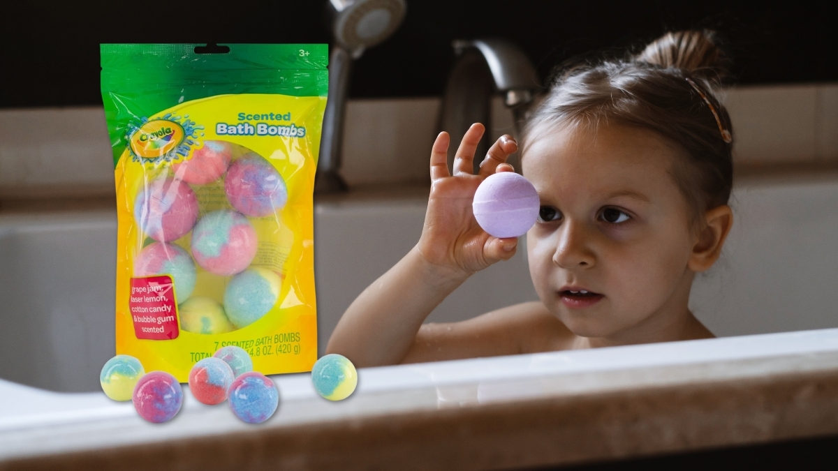 Crayola Colorful Scented Bath Bombs That Make Bath Time More Fun