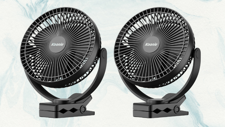 Koonie 10000mAh Clip on Fan Rechargeable: Ultimate Cooling Companion for 2025