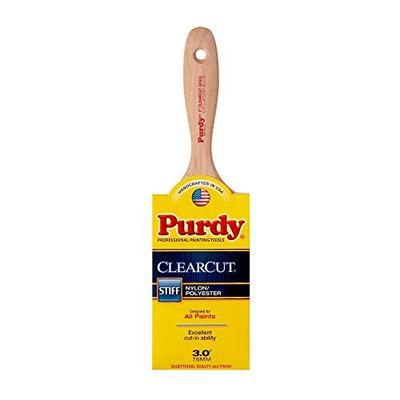 Purdy 144380130 Clearcut Series Sprig Flat Trim Paint Brush, 3 inch