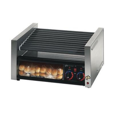 Star Grill Max 24" W Hot Dog Roller Grill With Duratec Non-Stick Rollers & Bun Drawer (30SCBBC)