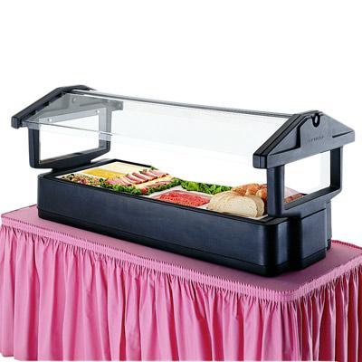 Cambro Tabletop Salad Bar with Breathguard Hot Red, 51x33-1/4x27