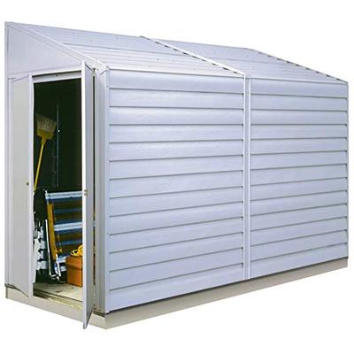 Arrow Yardsaver Compact Galvanized Steel Storage Shed with Pent Roof, 4' x 10'