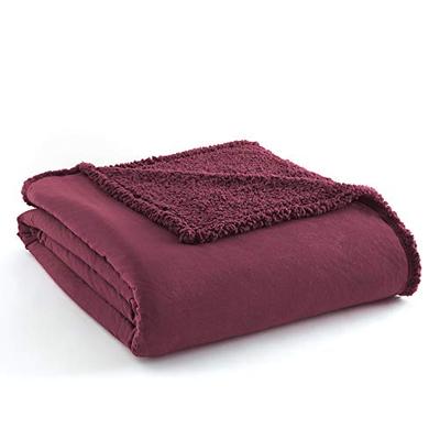 Shavel Home Products Micro Flannel Sherpa Blankets Full - Queen