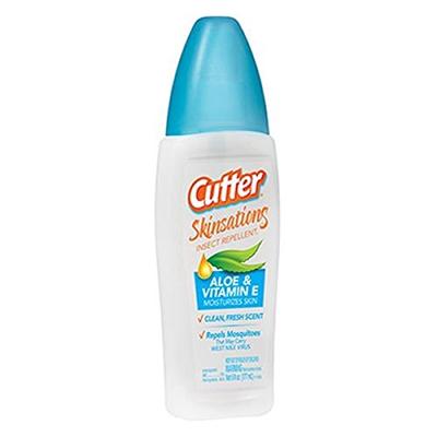 Cutter Skinsations Insect Repellent 6oz Pump Aloe & Vitamin- E (3 Pack)