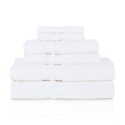 Superior 100% Cotton Bath Towel Set - 6-Piece Set, 2 Bath Towels, 2 Hand Towels, and 2 Washcloths, H