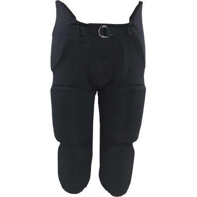 Russell Athletic Youth Integrated 7 Piece Pad Football Pant , Black, XXL