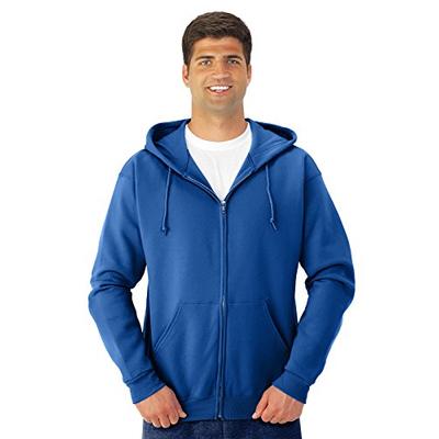 Jerzees mens 8 oz. 50/50 NuBlend Fleece Full-Zip Hood(993)-ROYAL-M