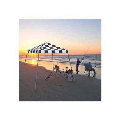 8 foot x 8 foot Slant Leg Popup Canopy with Black Bag - Cover Color: Checkered