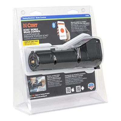 CURT 51180 Echo Mobile Electric Trailer Brake Controller with Bluetooth-Enabled Smartphone Connectio