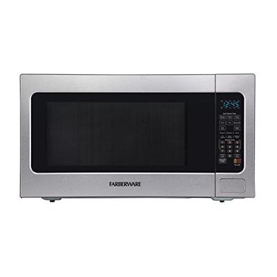 Farberware FMO22ABTBKA 2.2 Cu. Ft. 1200-Watt Microwave Oven with Smart Sensor Cooking, ECO Mode and