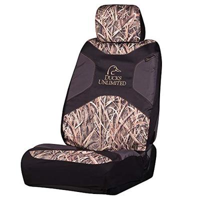 Ducks Unlimited Camo Seat Cover | Low Back | Shadow Grass Blades | Single, Shadow Grass Blades, Sing