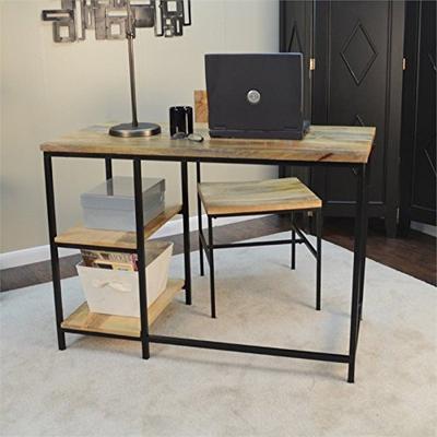 Carolina Classic Isaac Desk in Natural Mango and Black