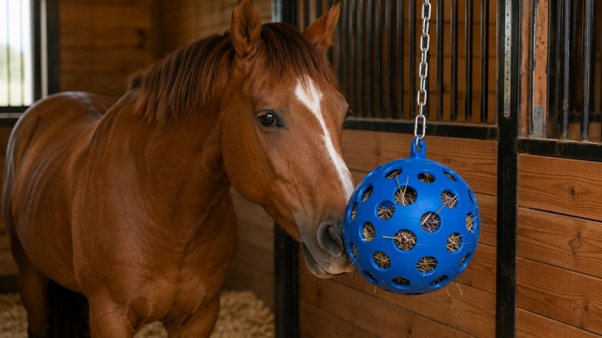 Horsemen's Pride Jolly Hay Ball: A Simple Way to Encourage Natural Foraging